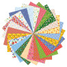 96F PAPIER IMPRIMES 21X29,7CM MOTIFS FLEURS